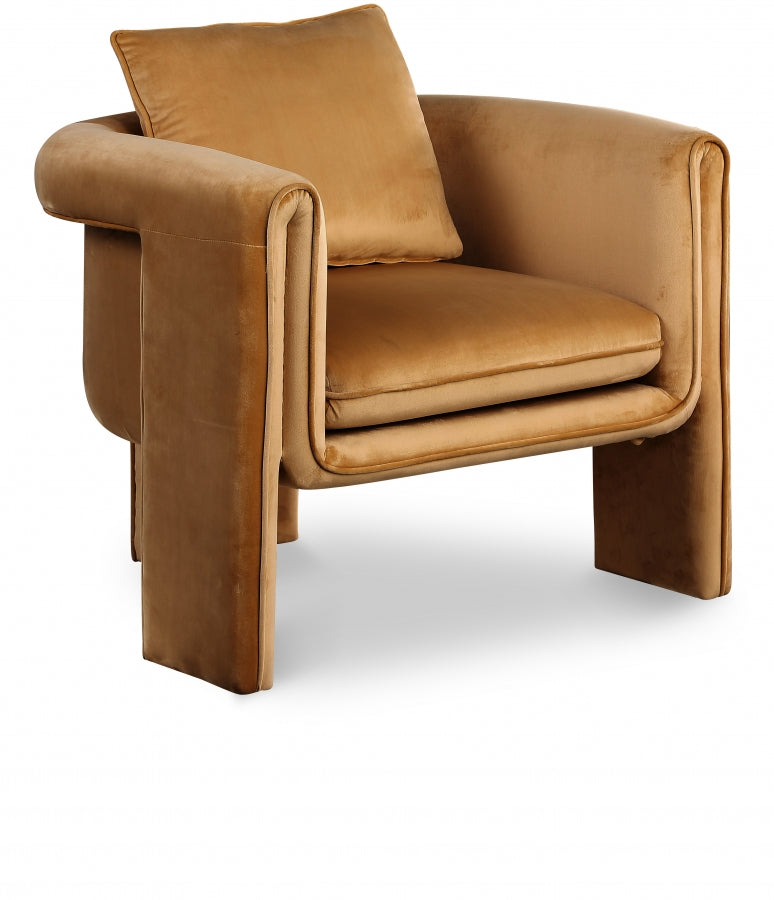 Sloan Velvet Upholstered Accent Chair – Modern Tufted Lounge Seating with Plush Comfort