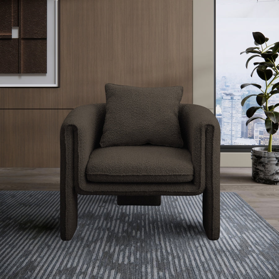 Stylus Boucle Accent Chair β Modern Textured Upholstered Seating with Cozy Comfort