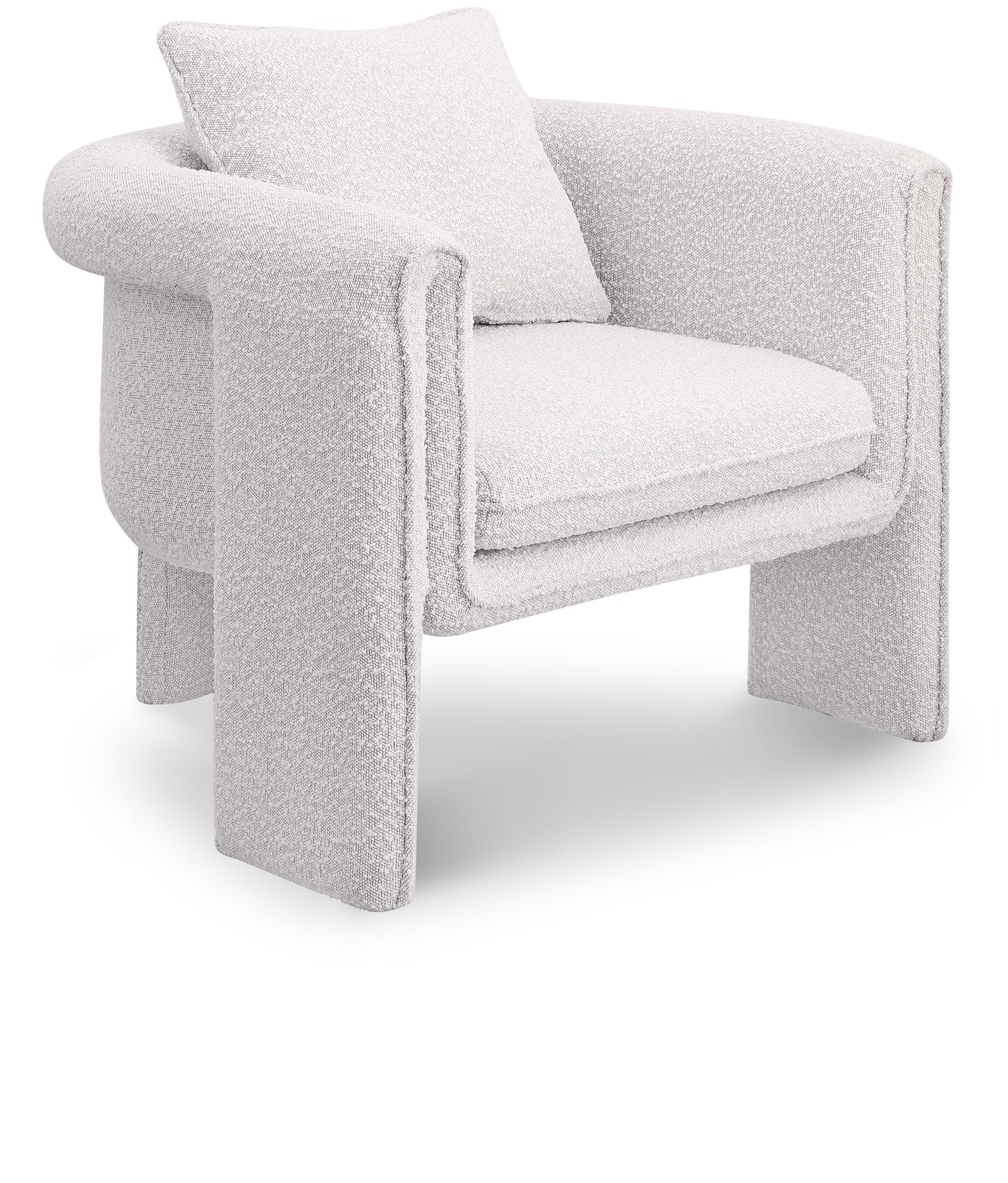 Stylus Boucle Accent Chair β Modern Textured Upholstered Seating with Cozy Comfort