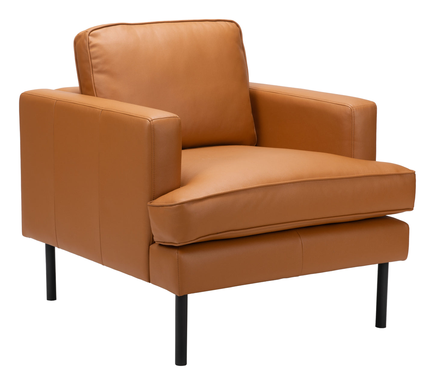 Decade Armchair - Brown Elegant and Cozy Upholstered Armchair for Modern Living Spaces