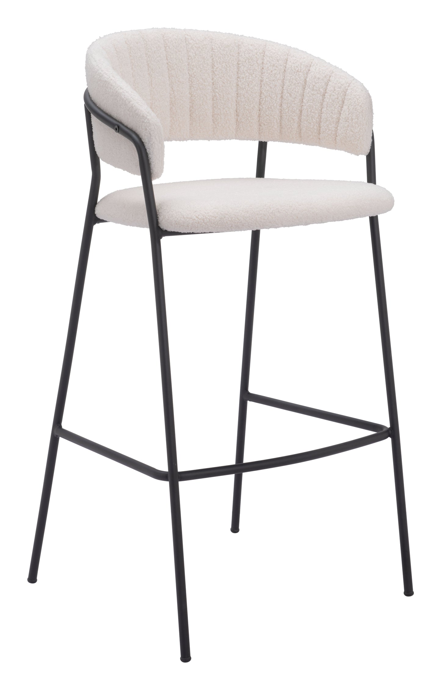 Josephine Barstool Set of 2 - Chic Cream Design for Sophisticated Home Bars and Dining Spaces