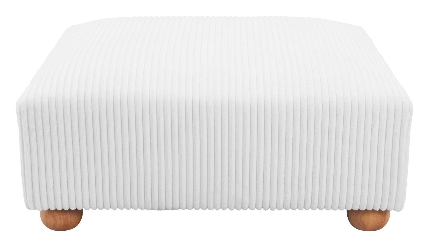 Tayte Ottoman White β Elegant and Versatile White Ottoman for Modern Home DΓ©cor