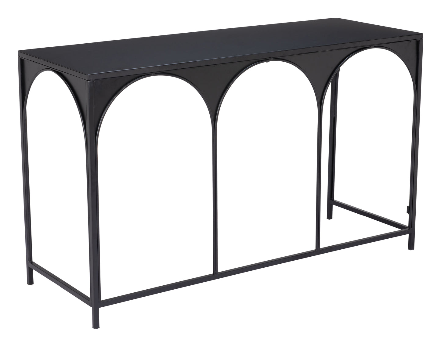 Loriet Console Table - Black Stylish and Sophisticated Console Table for Modern Living Spaces and Entryways