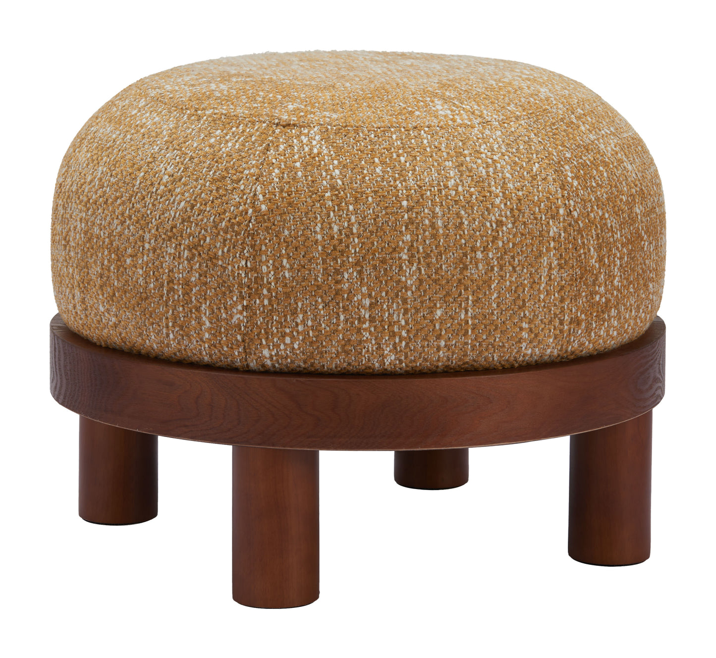 Gome Ottoman Oat Yellow β Stylish and Cozy Oat Yellow Ottoman for Living Room or Bedroom Decor