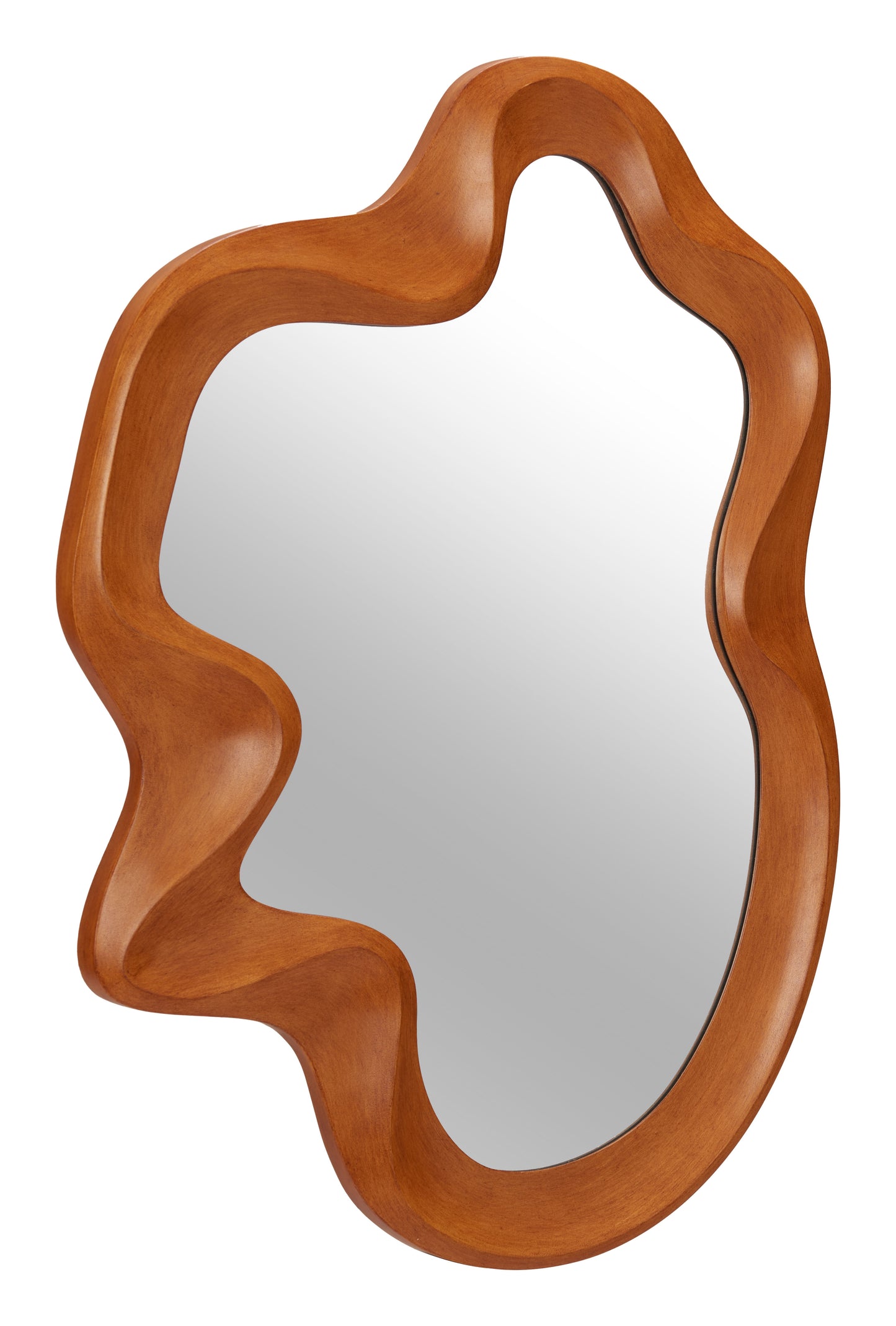 Foz Mirror Brown β Elegant and Contemporary Brown Mirror for Living Room or Entryway Decor