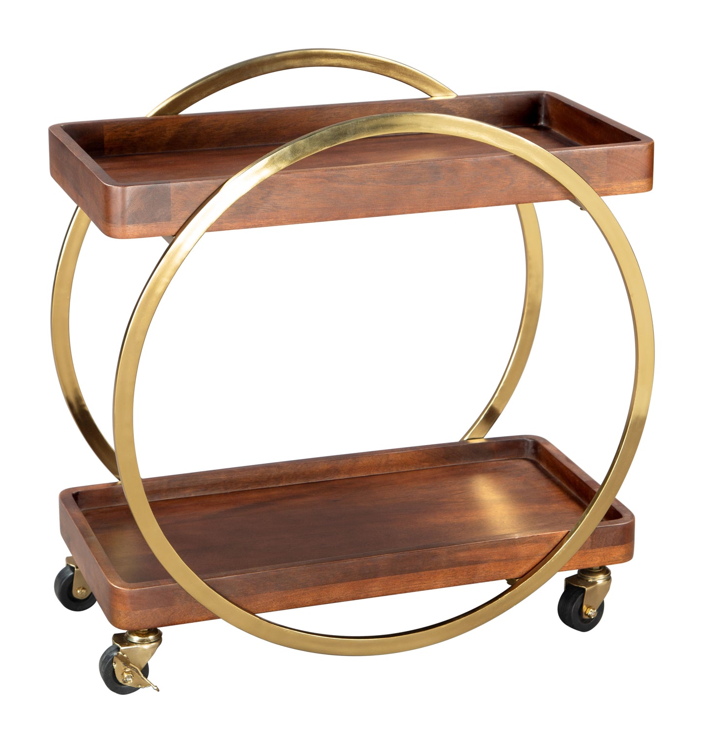 Arenas Bar Cart - Stylish Brown Design for Entertaining and Home Decor
