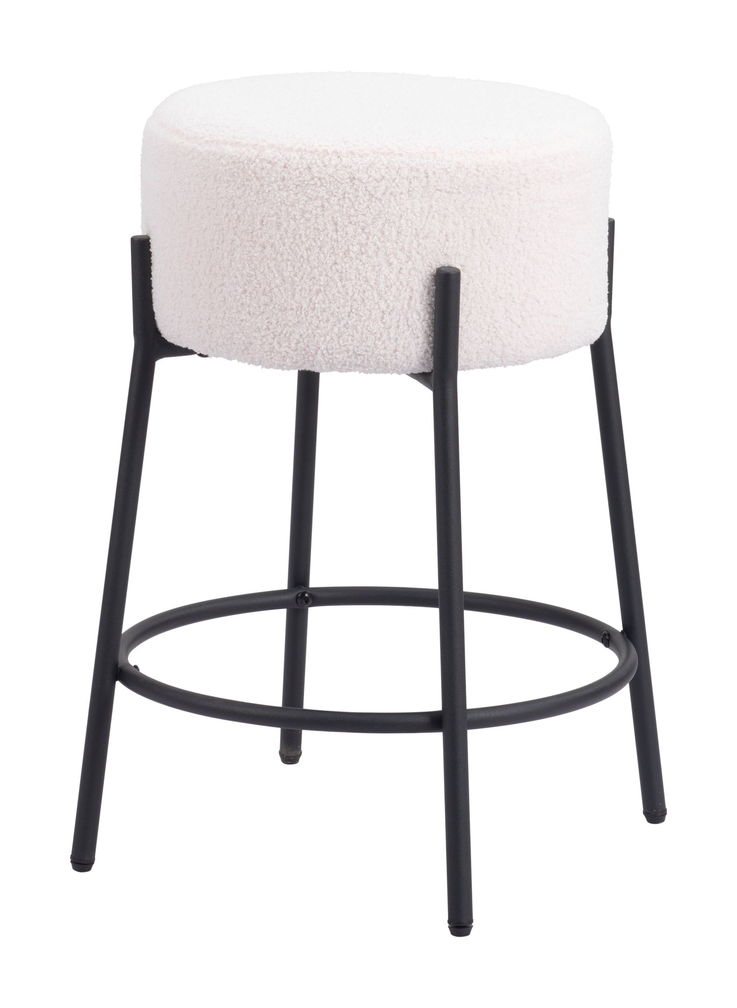Blanche Counter Stool Set of 2 - Chic Ivory Design for Modern Kitchens and Dining Spaces
