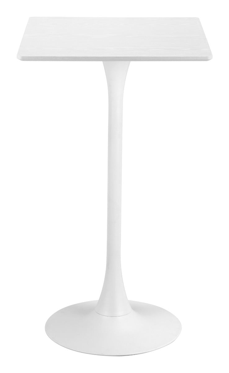 Valleta Bar Table - White Sleek and Stylish Bar Table for Contemporary Home Bars and Dining Spaces