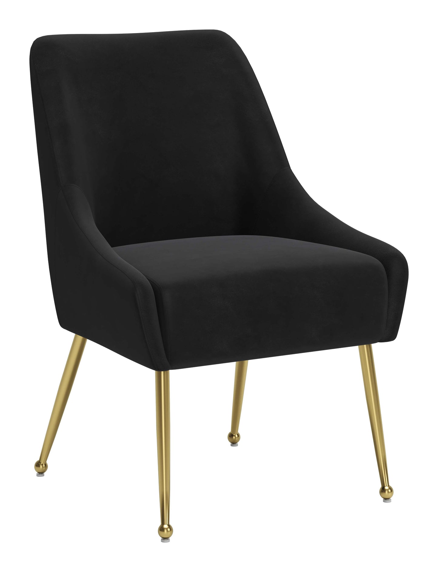 Maxine Dining Chair - Stylish Black & Gold Design for Elegant Dining Rooms and Contemporary Spaces