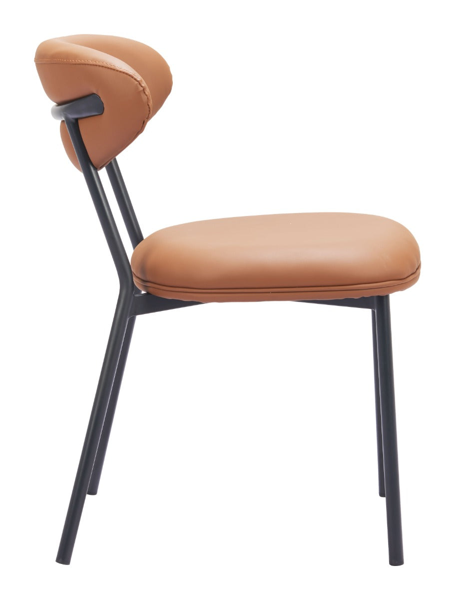 Rorun Dining Chair (Set of 2) Brown β Elegant and Comfortable Brown Dining Chairs for Modern Dining Rooms