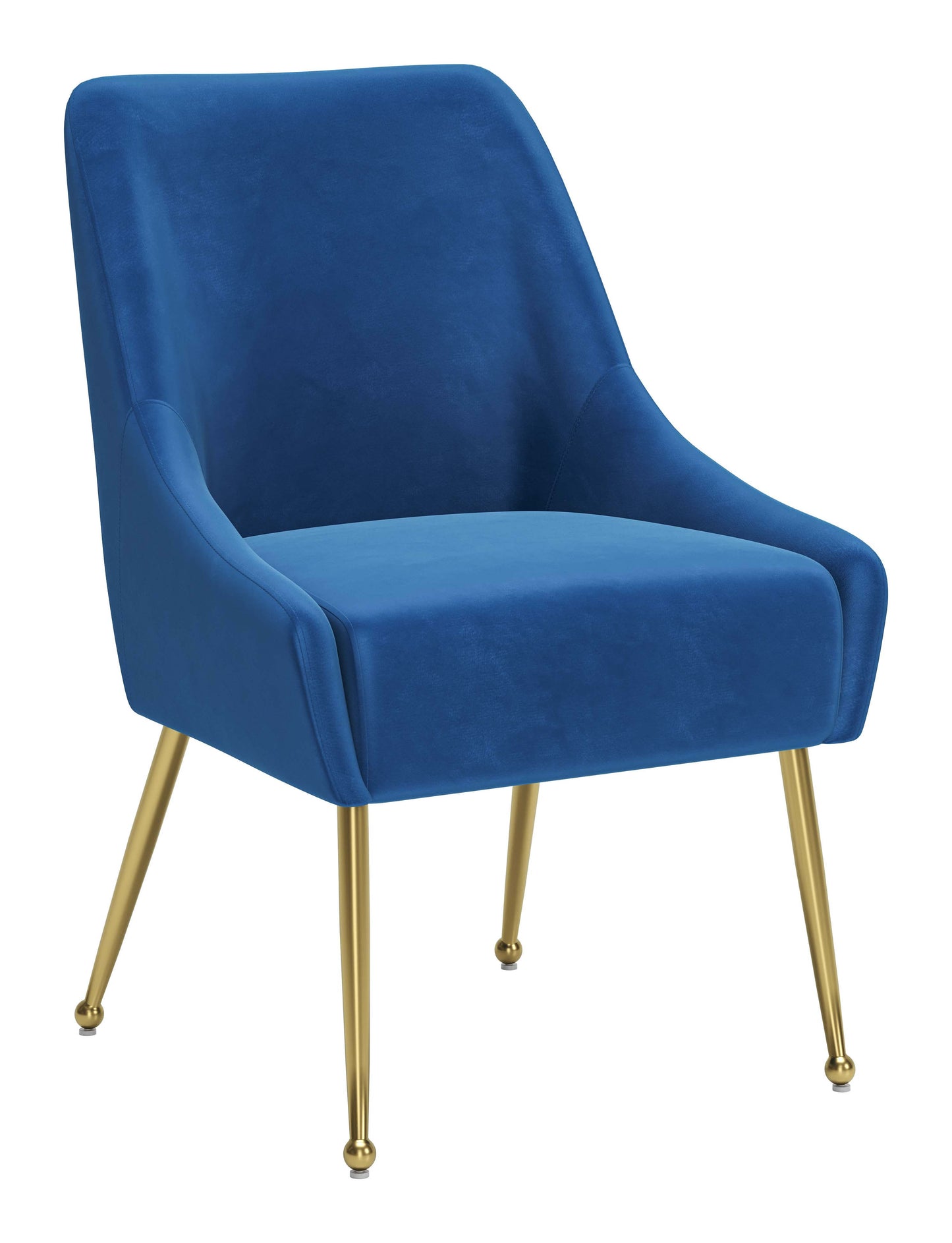 Maxine Dining Chair - Elegant Navy Blue & Gold Design for Sophisticated Dining Rooms and Contemporary Spaces
