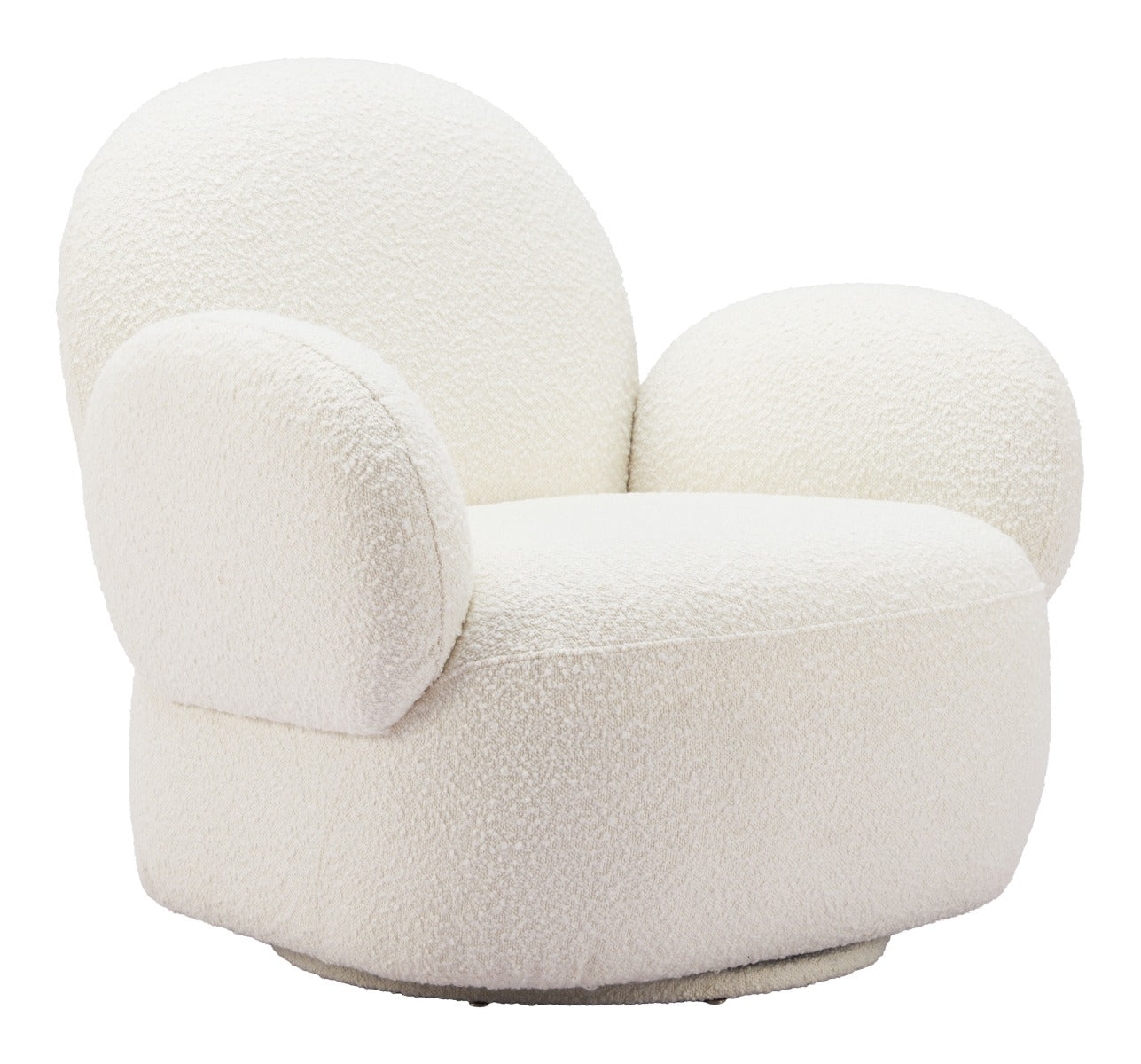 Pilka Swivel Chair White β Modern and Comfortable White Swivel Chair for Stylish Living Spaces