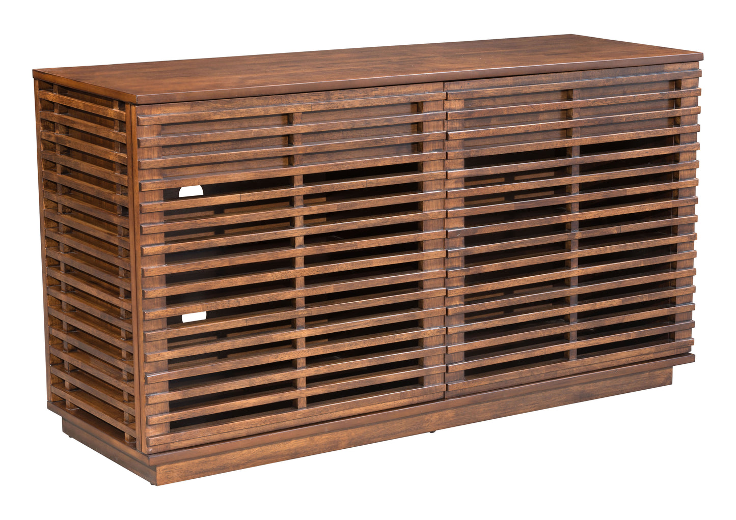 Linea Credenza Walnut - Elegant & Versatile Credenza with a Rich Walnut Finish for a Contemporary and Stylish Storage Solution