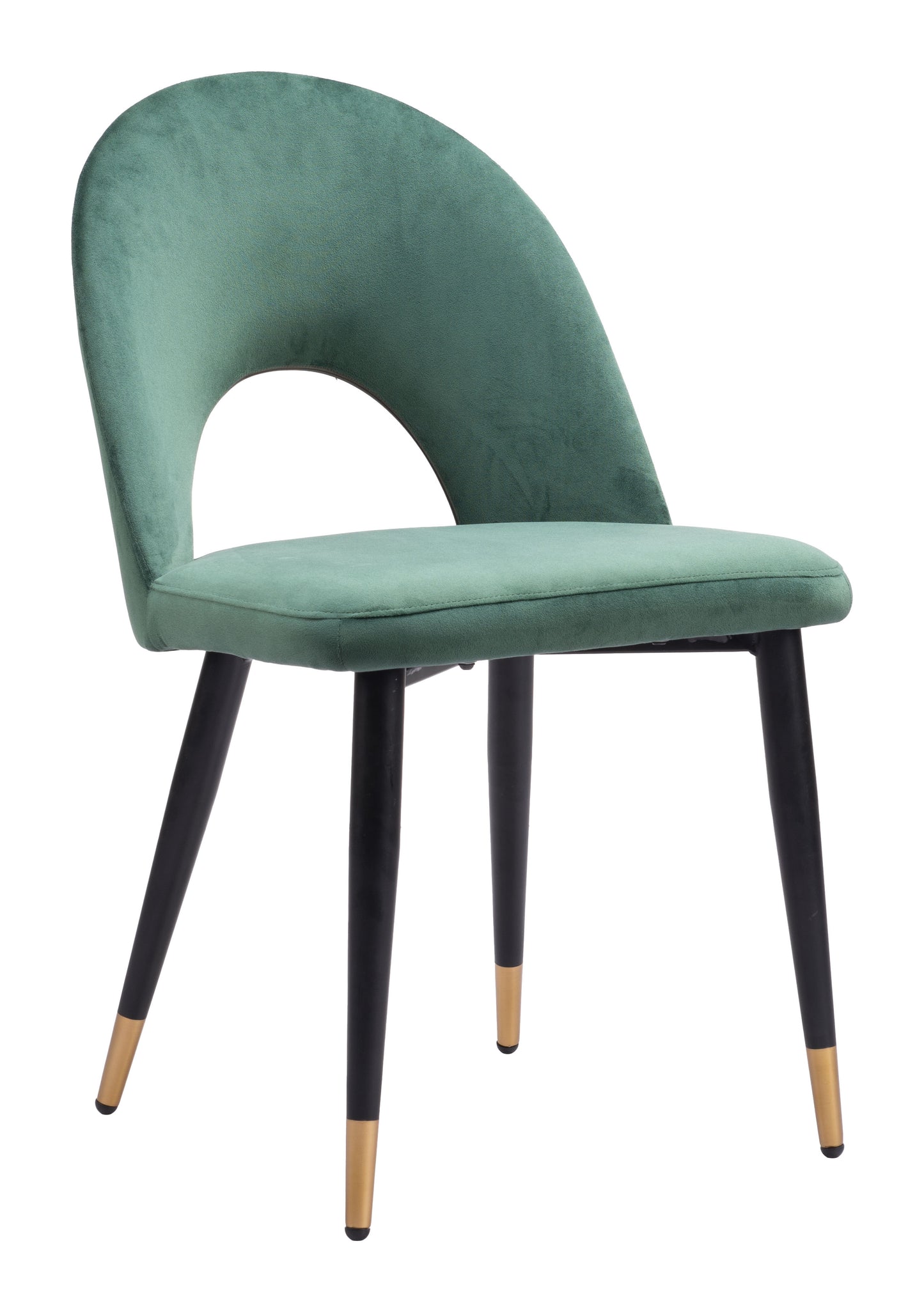Menlo Dining Chair Set of 2 - Green Stylish and Comfortable Upholstered Chairs for Contemporary Dining Rooms