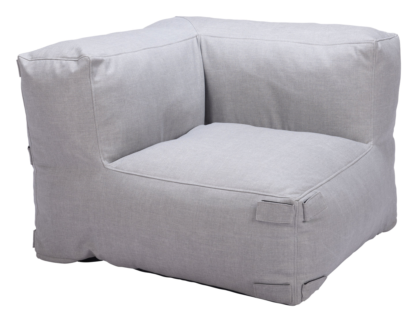 Luanda Corner Chair Gray - Comfortable & Modern Corner Chair with a Sophisticated Gray Upholstery for a Versatile, Stylish Look