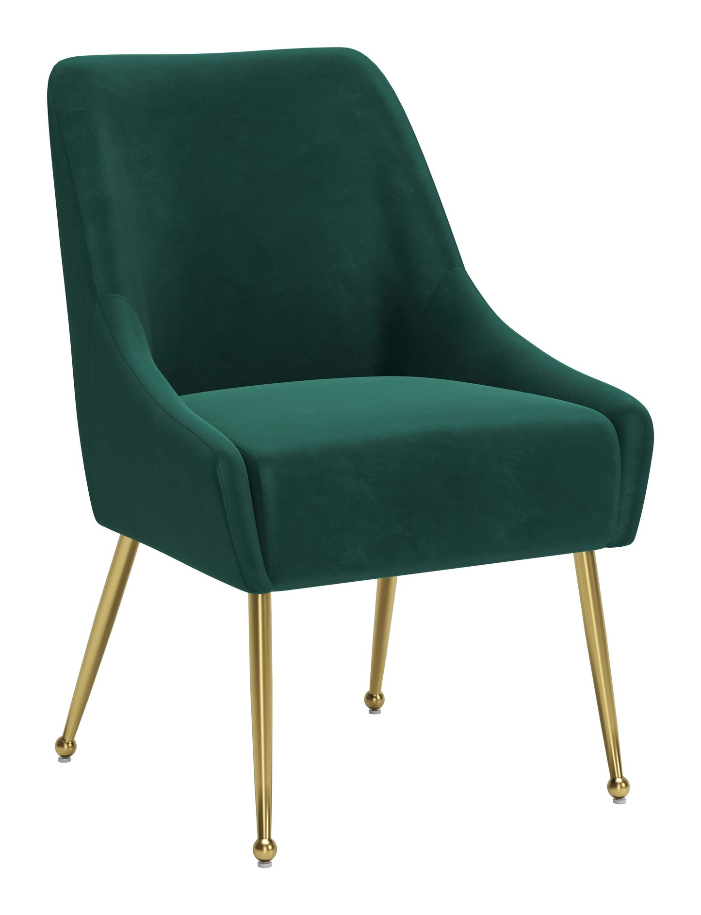 Maxine Dining Chair - Chic Green & Gold Design for Stylish Dining Rooms and Modern Interiors