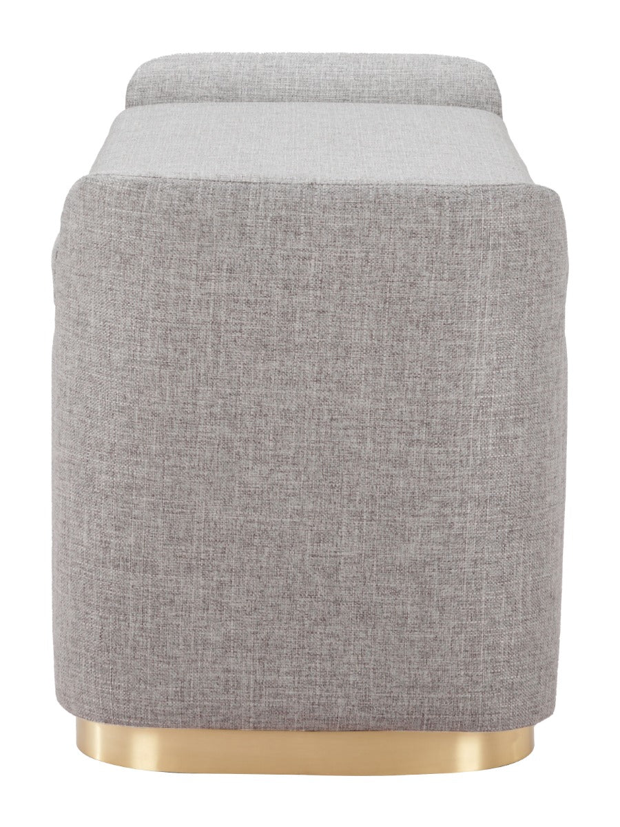 Dobo Storage Bench - Gray Stylish and Functional Bench with Storage for Modern Living Spaces