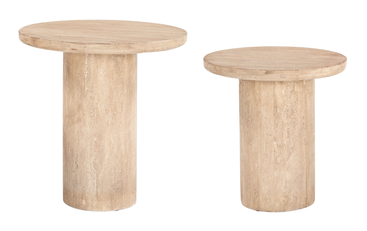 Fenith Accent Table Set (2-Piece) - Natural Elegant and Versatile Accent Tables for Contemporary Living Spaces