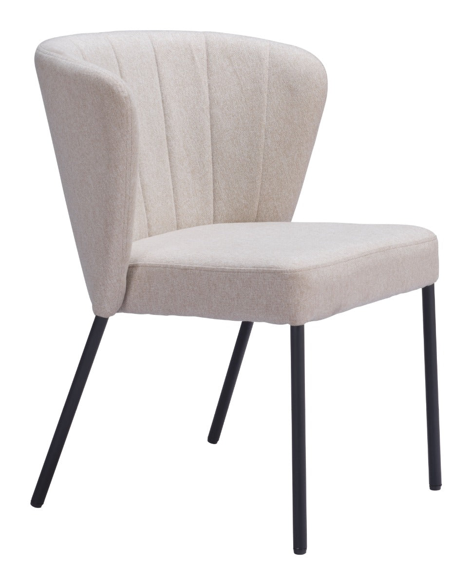Aimee Dining Chair Set of 2 - Elegant Beige Design for Chic Dining Rooms and Modern Interiors