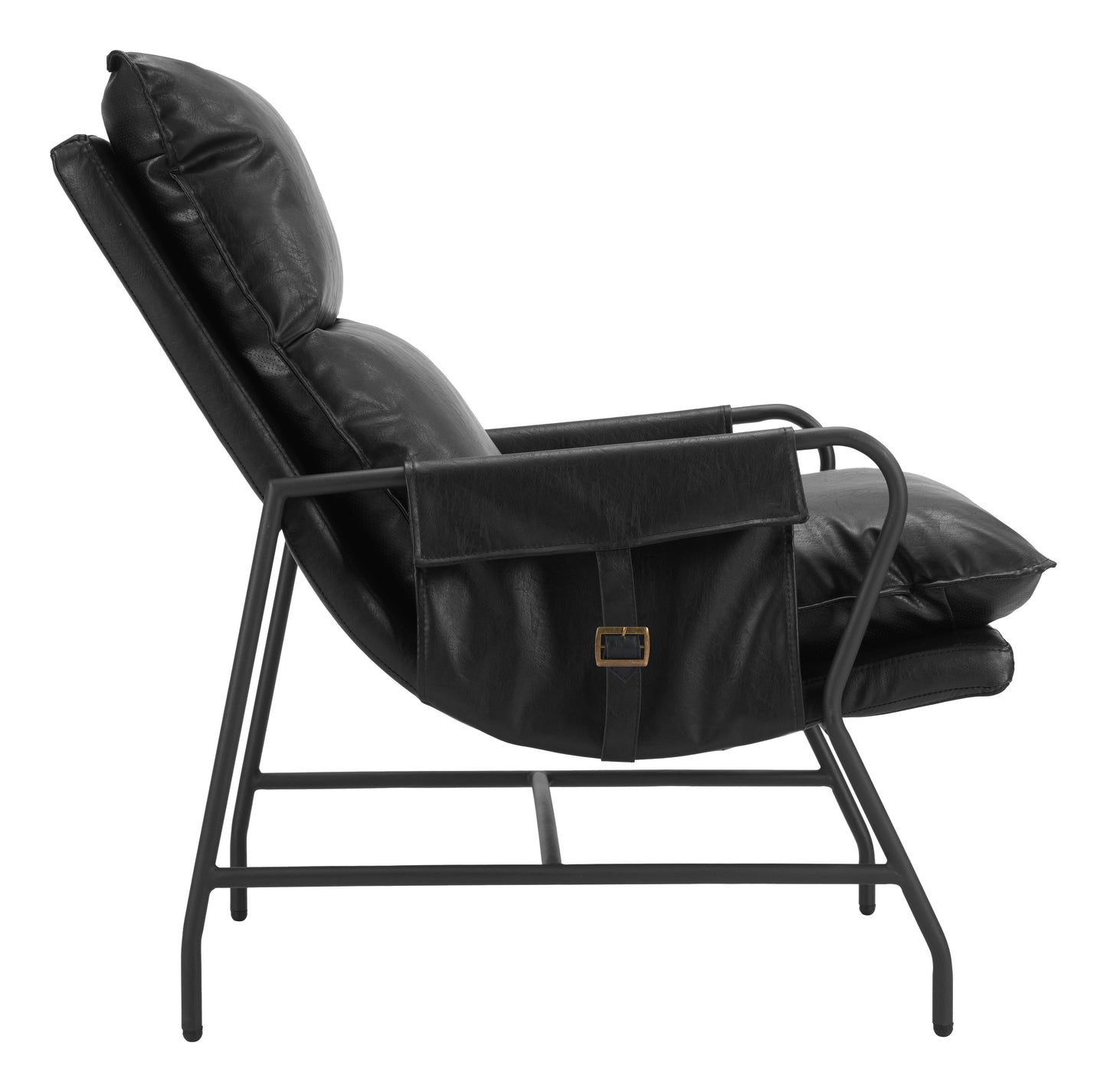 Halaus Accent Chair Black β Sleek and Stylish Black Accent Chair for Living Room or Bedroom Decor