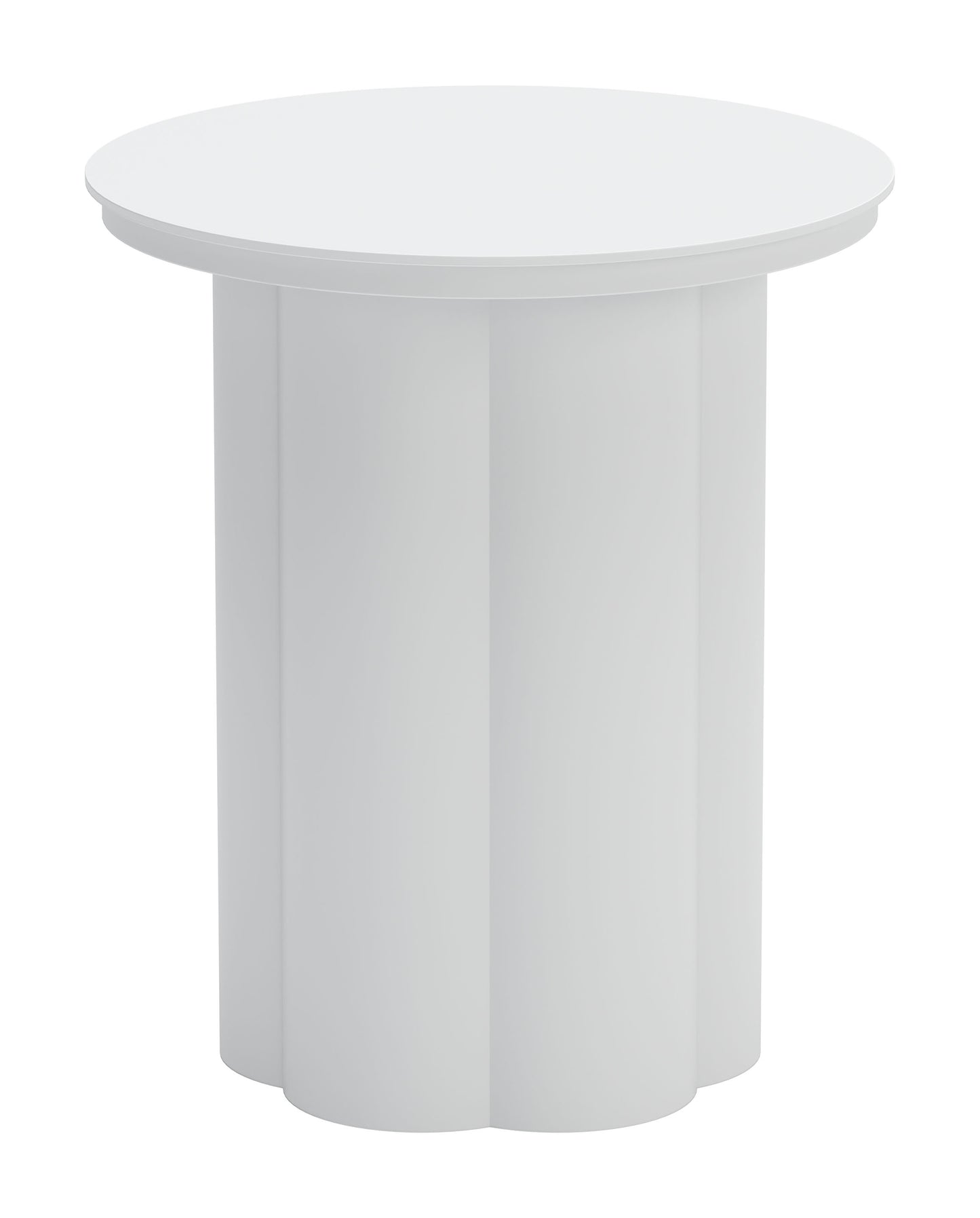 Kogur Side Table White - Sleek & Modern Side Table with a Clean White Finish for a Contemporary Touch