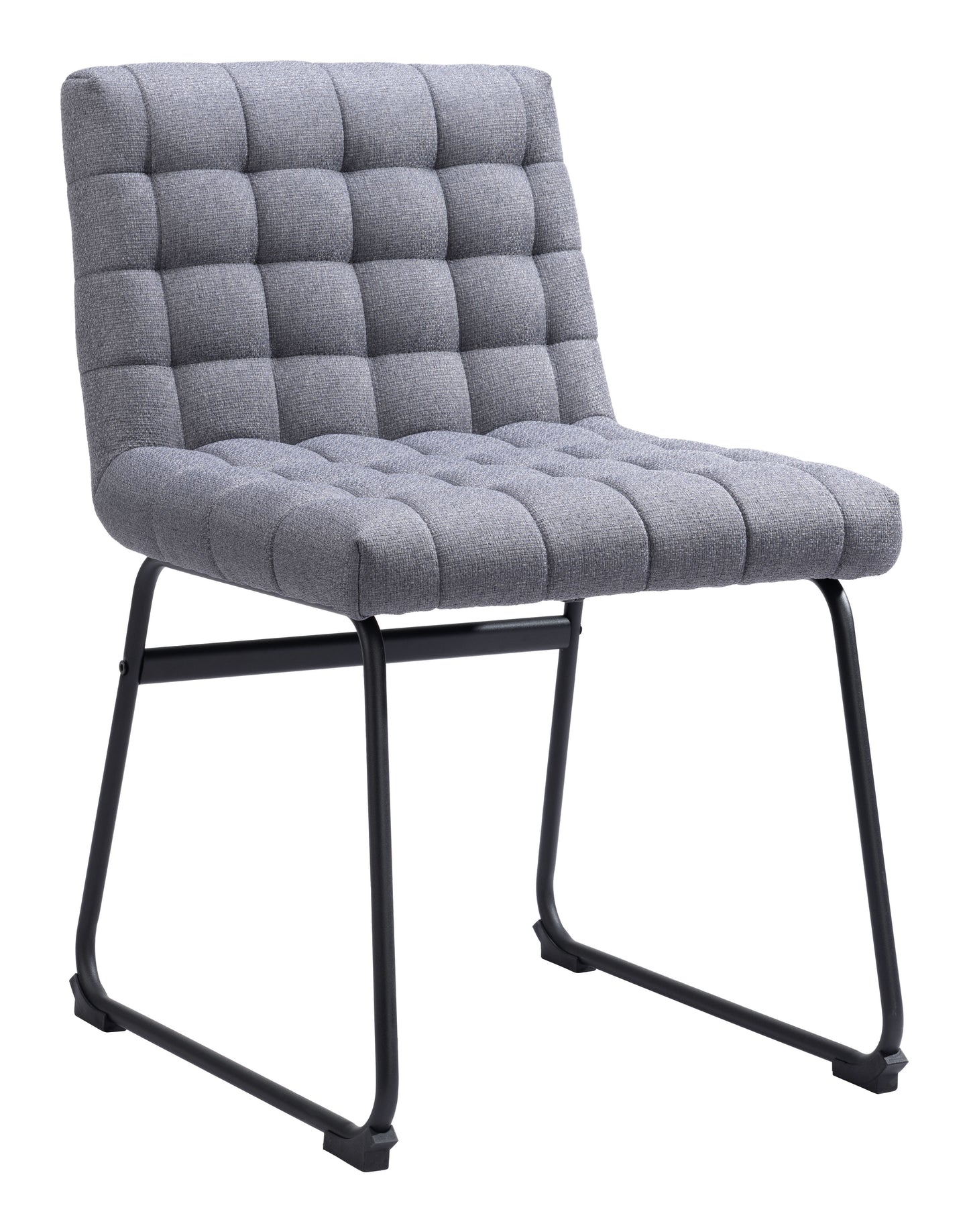 Pago Dining Chair Set of 2 - Gray Modern Upholstered Chairs for Stylish Dining Rooms
