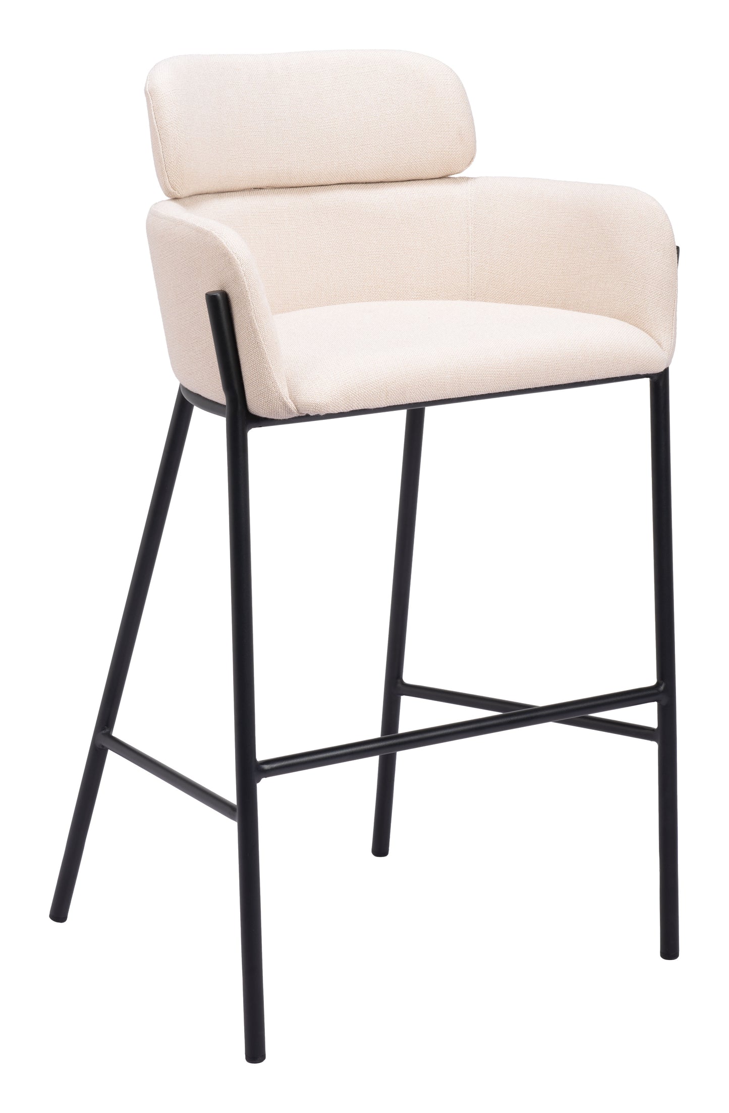 Bremor Barstool Beige β Chic and Comfortable Beige Barstool for Kitchen or Home Bar Area