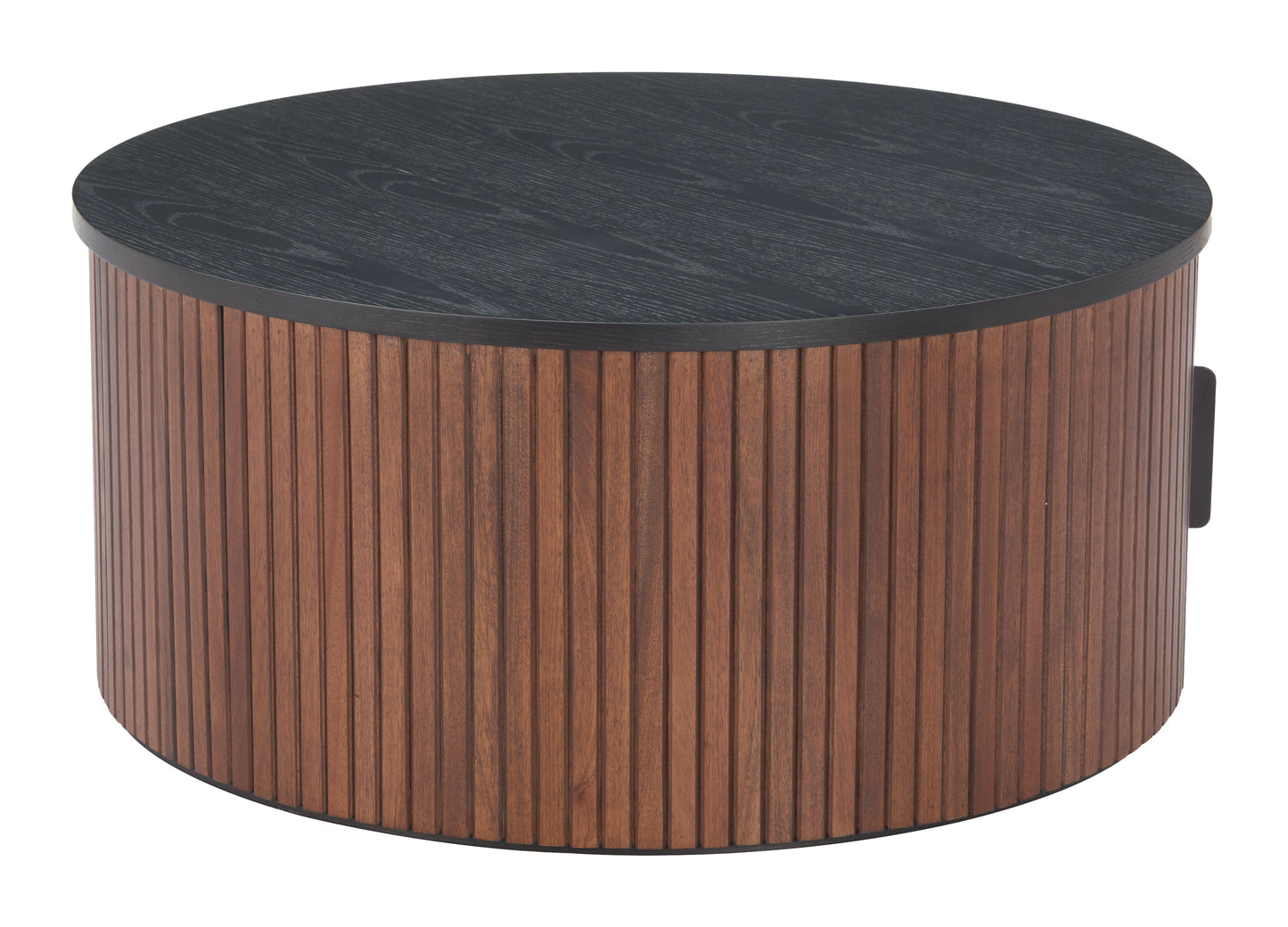 Nejaus Coffee Table Black & Walnut – Contemporary Black & Walnut Coffee Table for Chic Living Room Décor