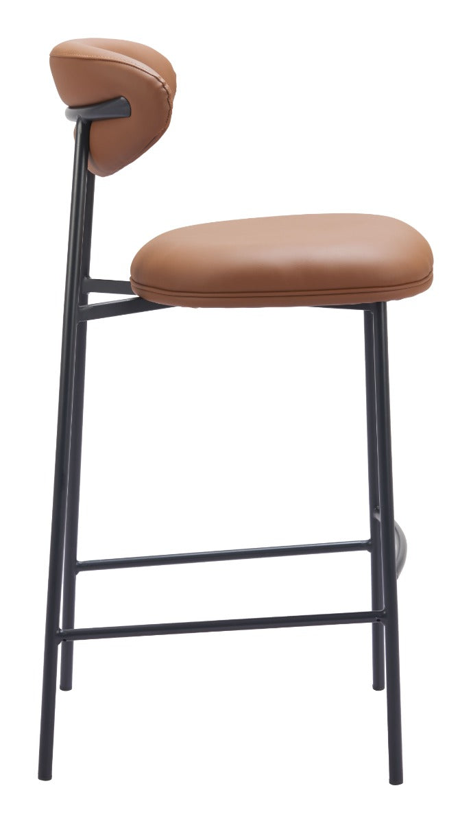 Rorun Barstool (Set of 2) Brown β Stylish and Comfortable Brown Barstools for Modern Kitchens or Bars