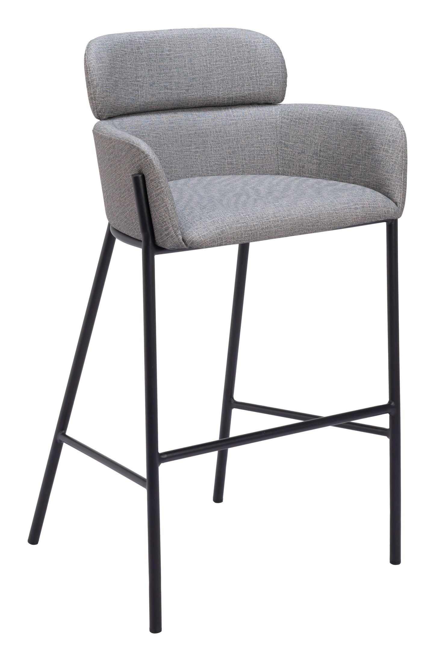 Bremor Barstool Slate Gray β Sleek and Modern Slate Gray Barstool for Kitchen or Home Bar Area