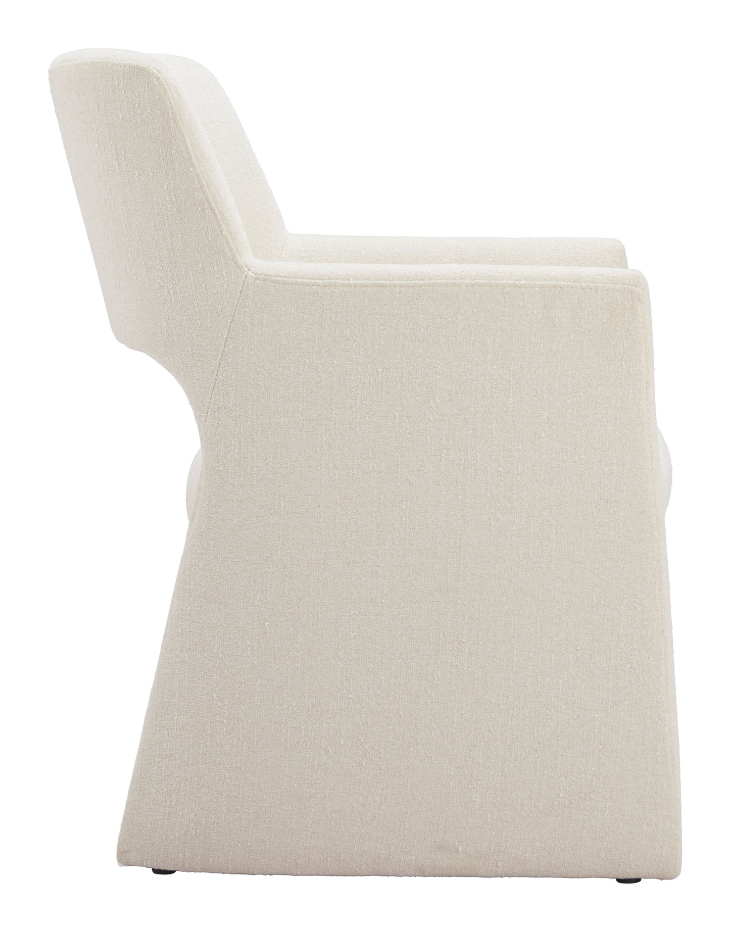 Minet Dining Chair - Linen White Elegant and Comfortable Upholstered Chair for Bright Dining Spaces