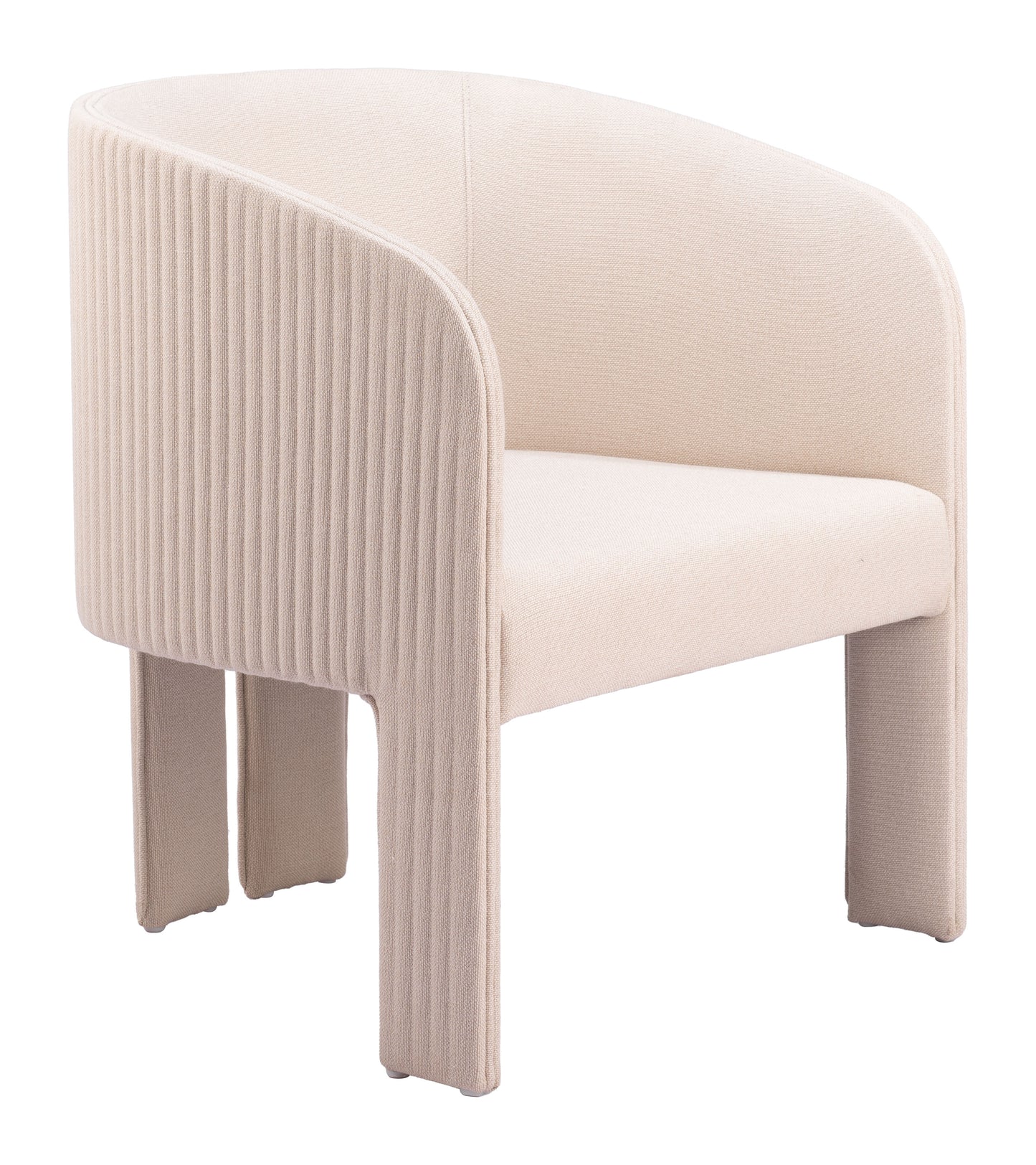 Hull Accent Chair - Beige Stylish Upholstered Chair for Cozy and Contemporary Spaces