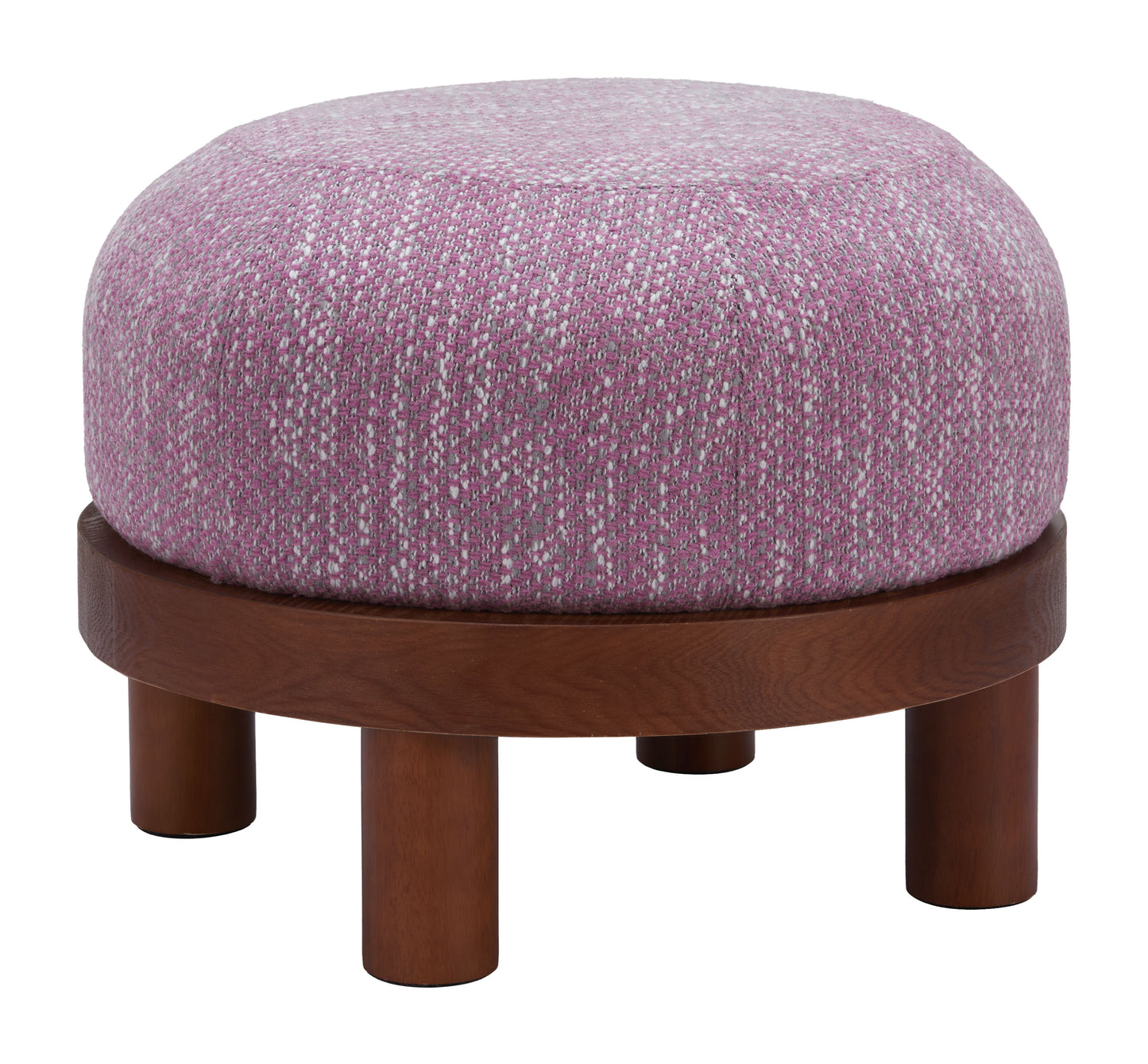 Gome Ottoman Wisteria Purple β Elegant and Plush Wisteria Purple Ottoman for Living Room or Bedroom Decor
