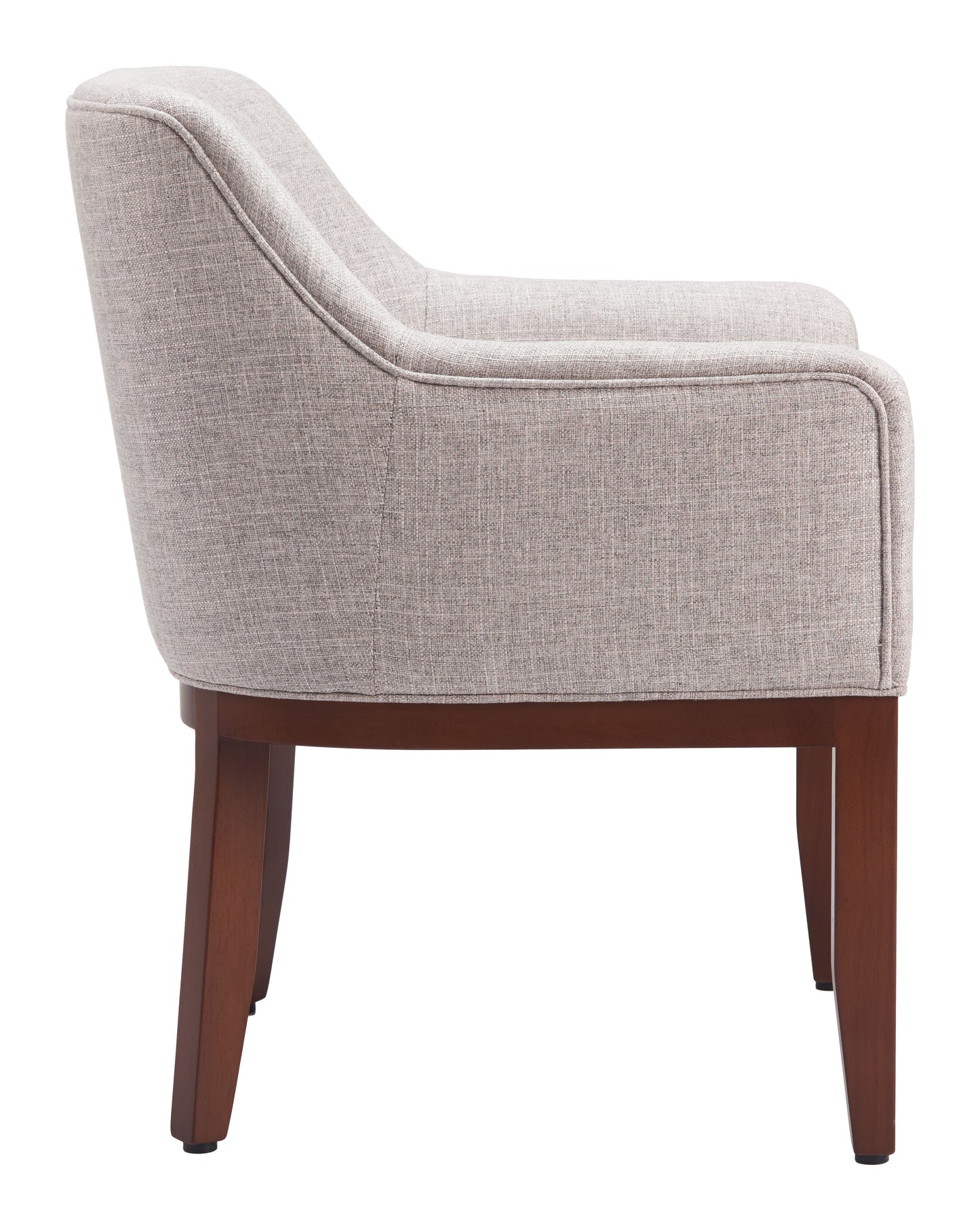 Berbera Dining Chair - Gray Sleek and Comfortable Upholstered Chair for Contemporary Dining Spaces