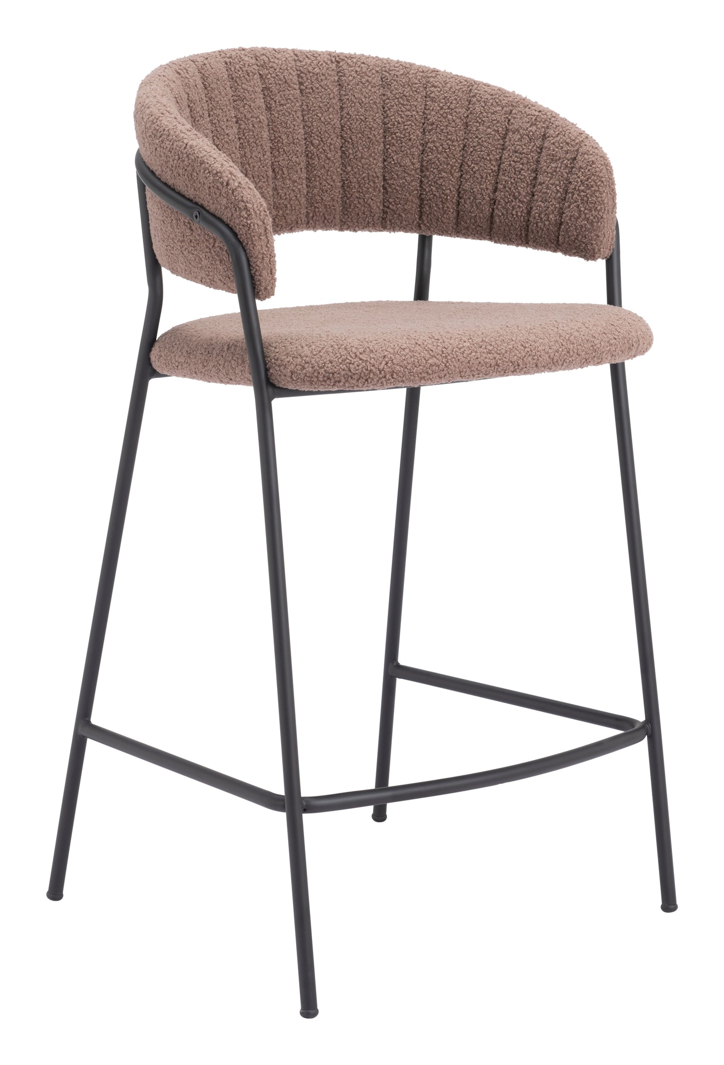 Josephine Counter Stool Set of 2 - Stylish Brown Design for Modern Kitchens and Dining Areas