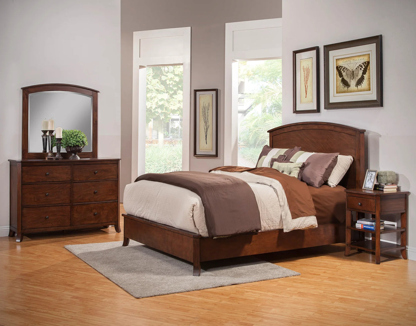 Baker 6-Drawer Dresser in Mahogany – Classic Storage Solution with Timeless Elegance for Your Bedroom