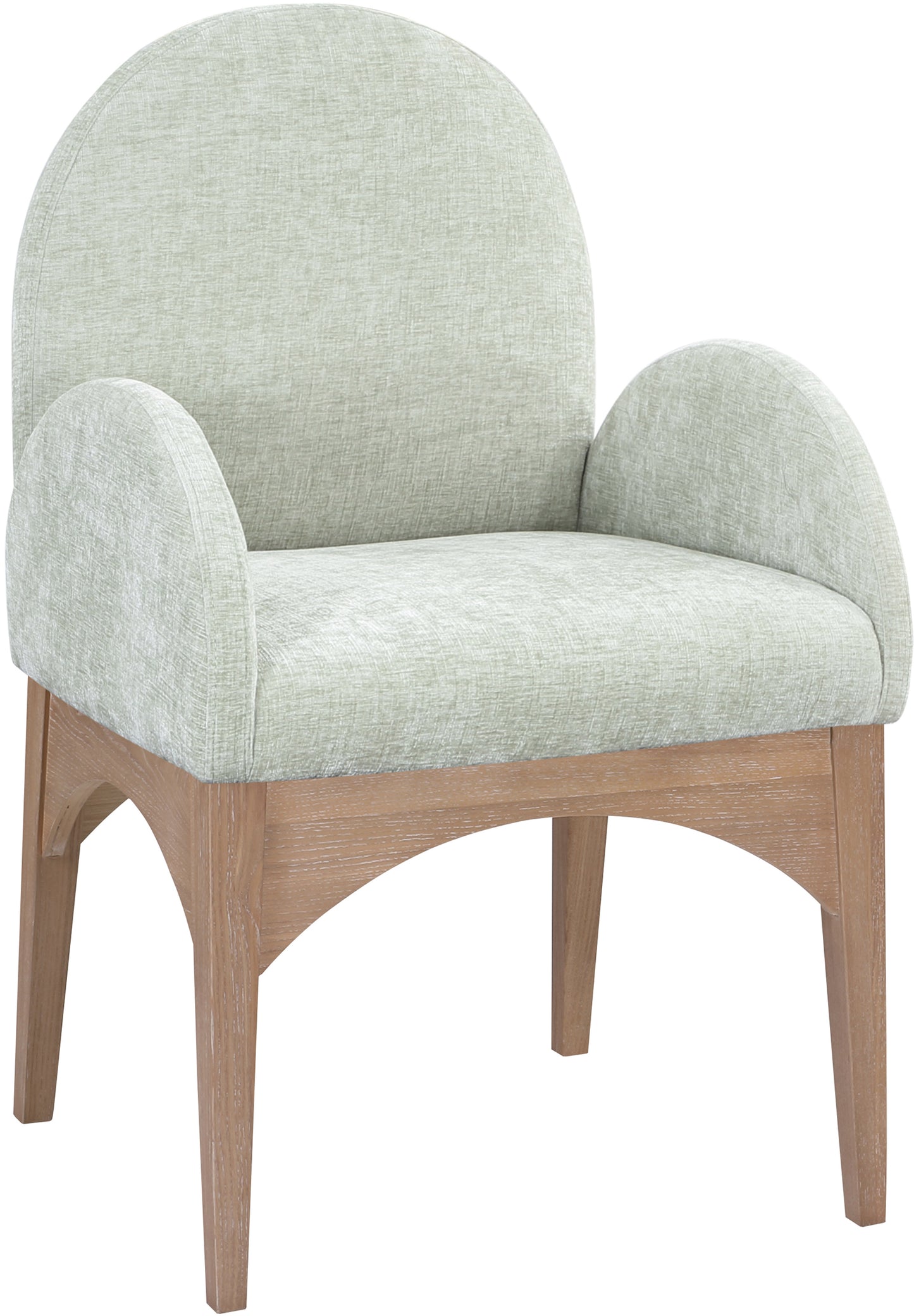 Waldorf Chenille Upholstered Dining Arm Chair – Elegant Comfort with Soft Textured Fabric