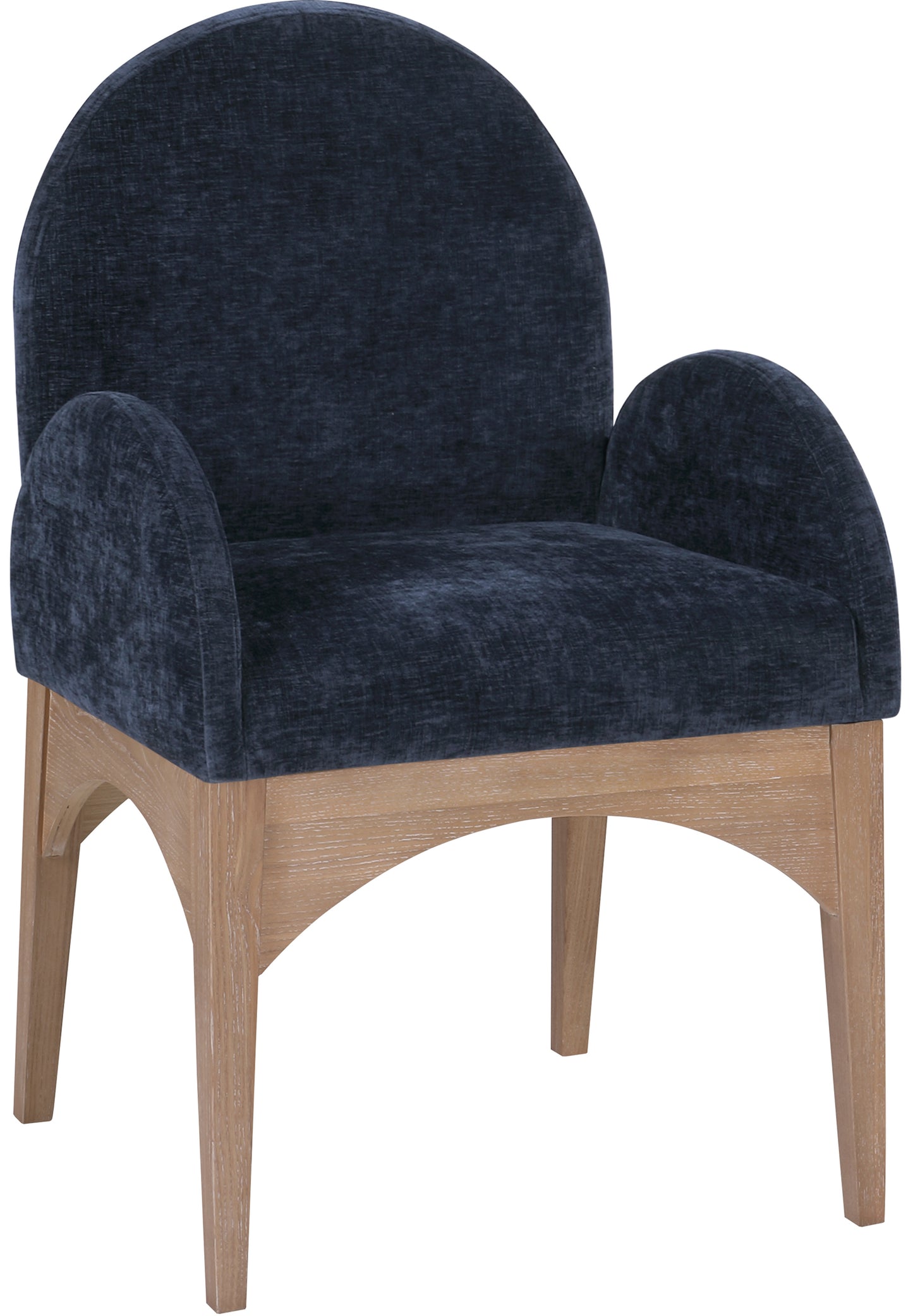Waldorf Chenille Upholstered Dining Arm Chair – Elegant Comfort with Soft Textured Fabric