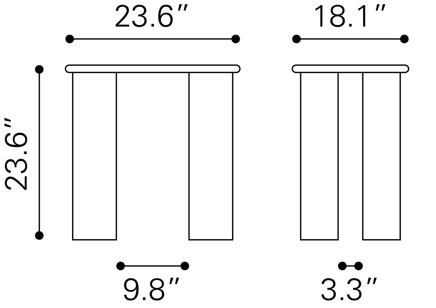 Risan Side Table - Natural Elegant and Versatile Side Table for Modern Living Rooms and Spaces