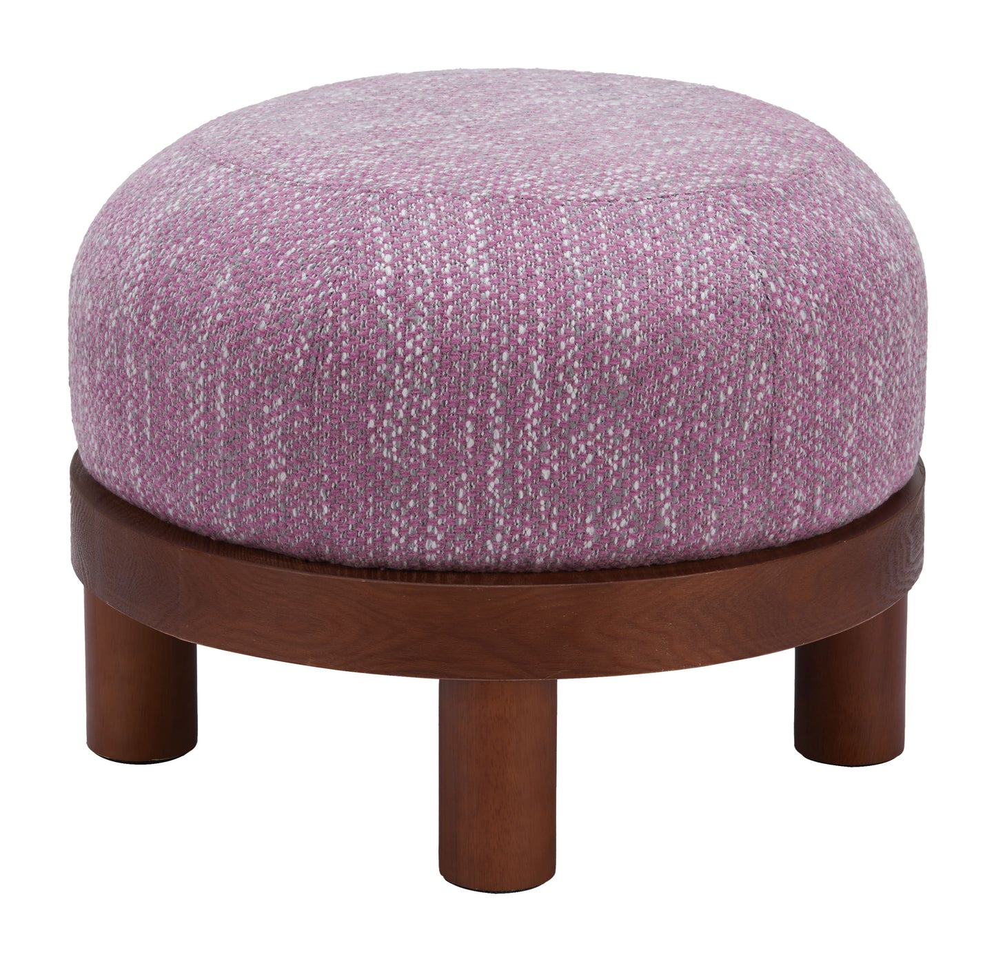 Gome Ottoman Wisteria Purple β Elegant and Plush Wisteria Purple Ottoman for Living Room or Bedroom Decor