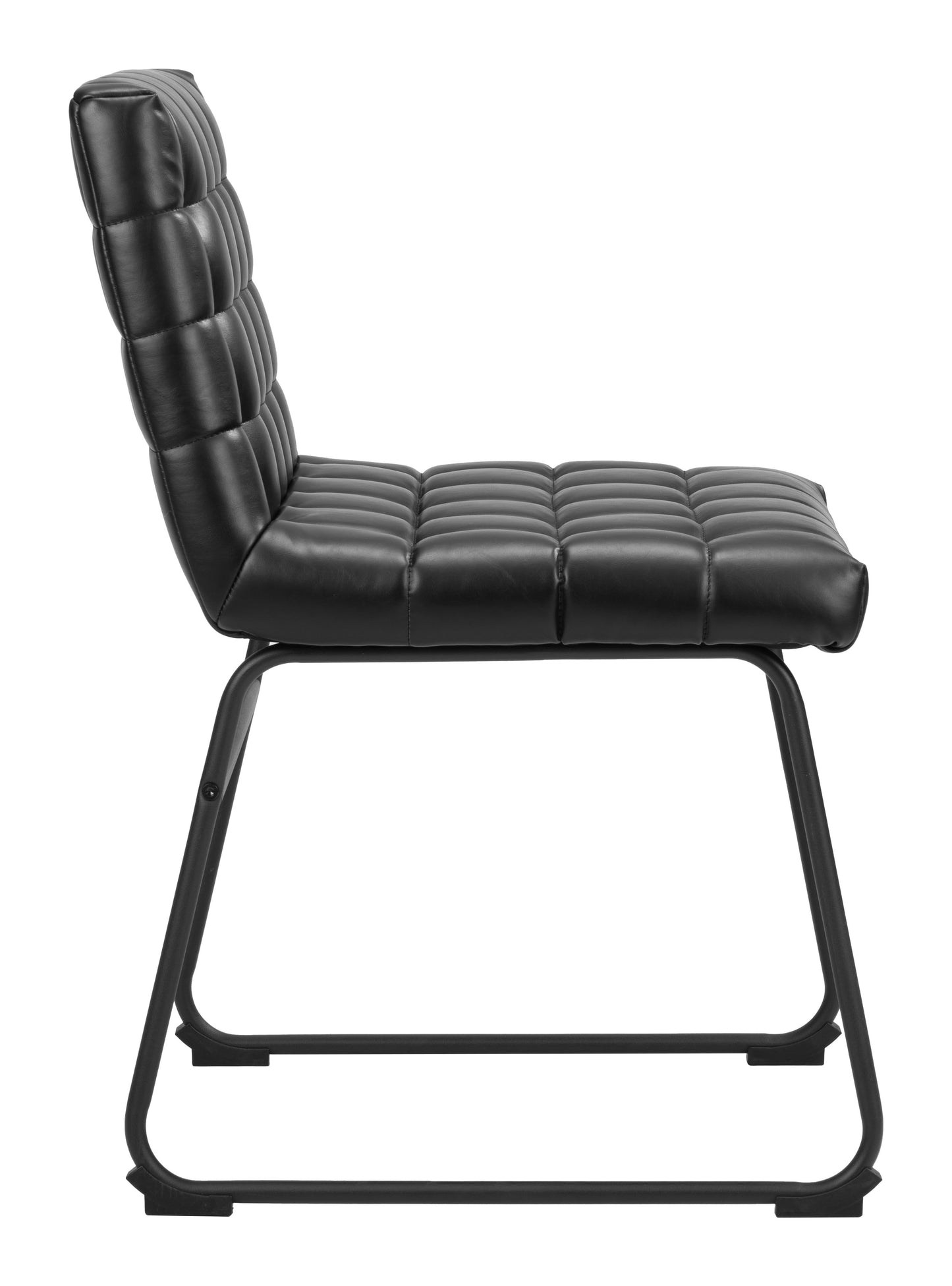 Pago Dining Chair Set of 2 - Black Stylish and Modern Upholstered Chairs for Elegant Dining Rooms