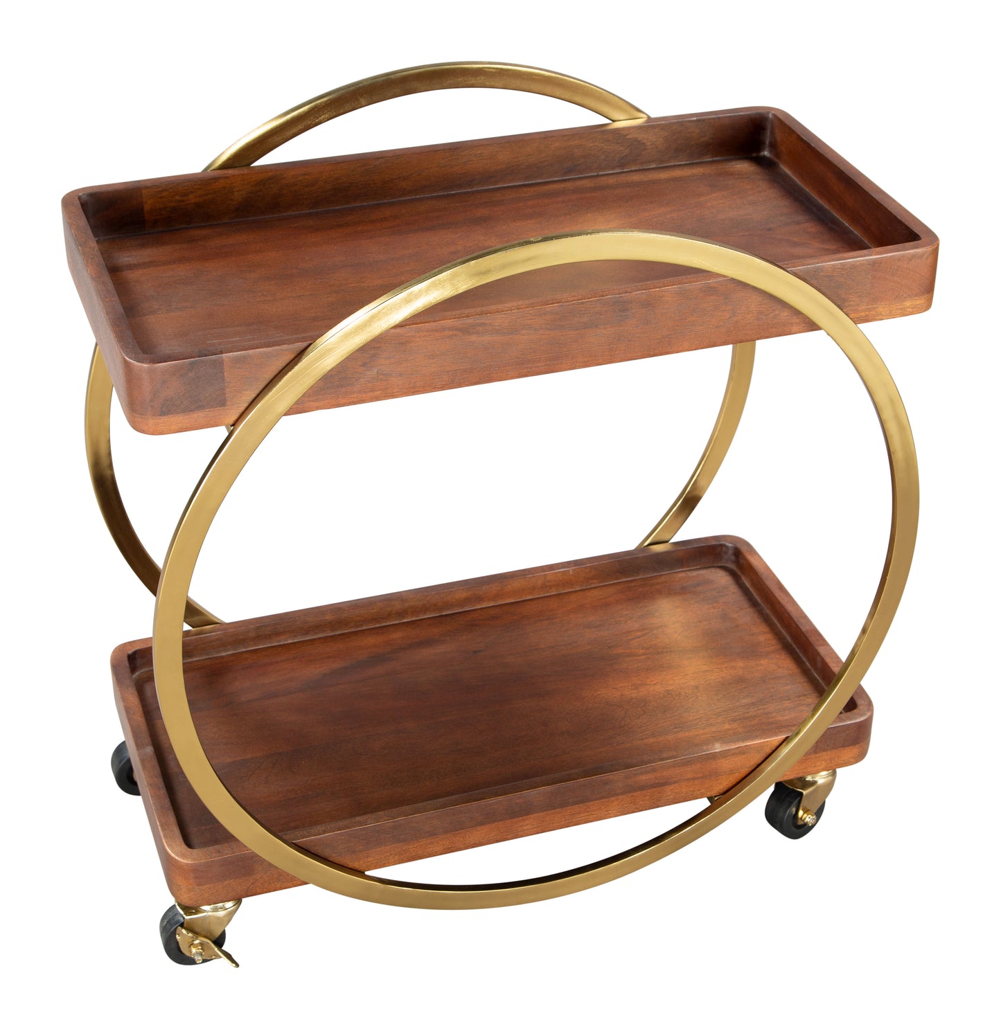 Arenas Bar Cart - Stylish Brown Design for Entertaining and Home Decor