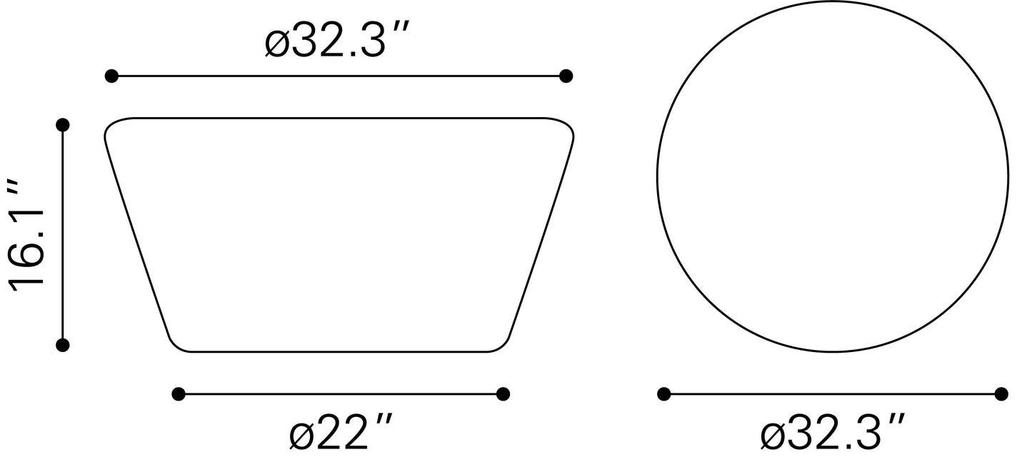 Durban Coffee Table - Sleek Black Design for Contemporary Living Rooms and Sophisticated Interiors