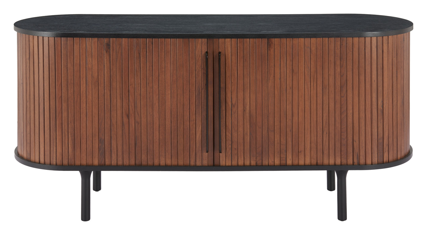Koriana Sideboard Black & Walnut β Elegant Black & Walnut Sideboard for Contemporary Home Storage