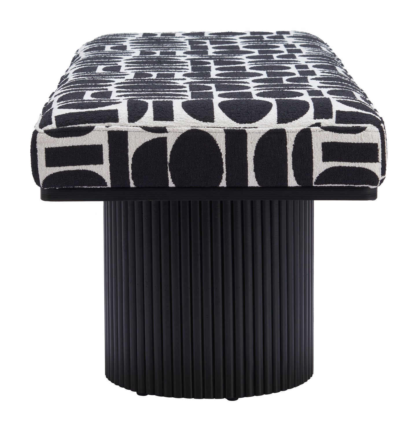 Botoia Bench Black & White β Modern and Stylish Black & White Bench for Entryway, Living Room, or Bedroom Decor