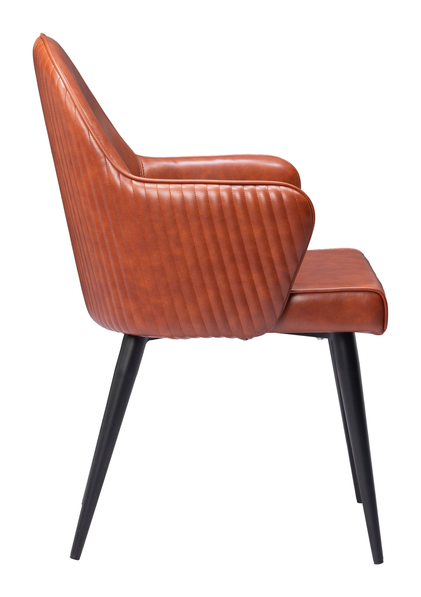 Silloth Dining Chair - Brown Modern Upholstered Chair for Cozy Dining Spaces