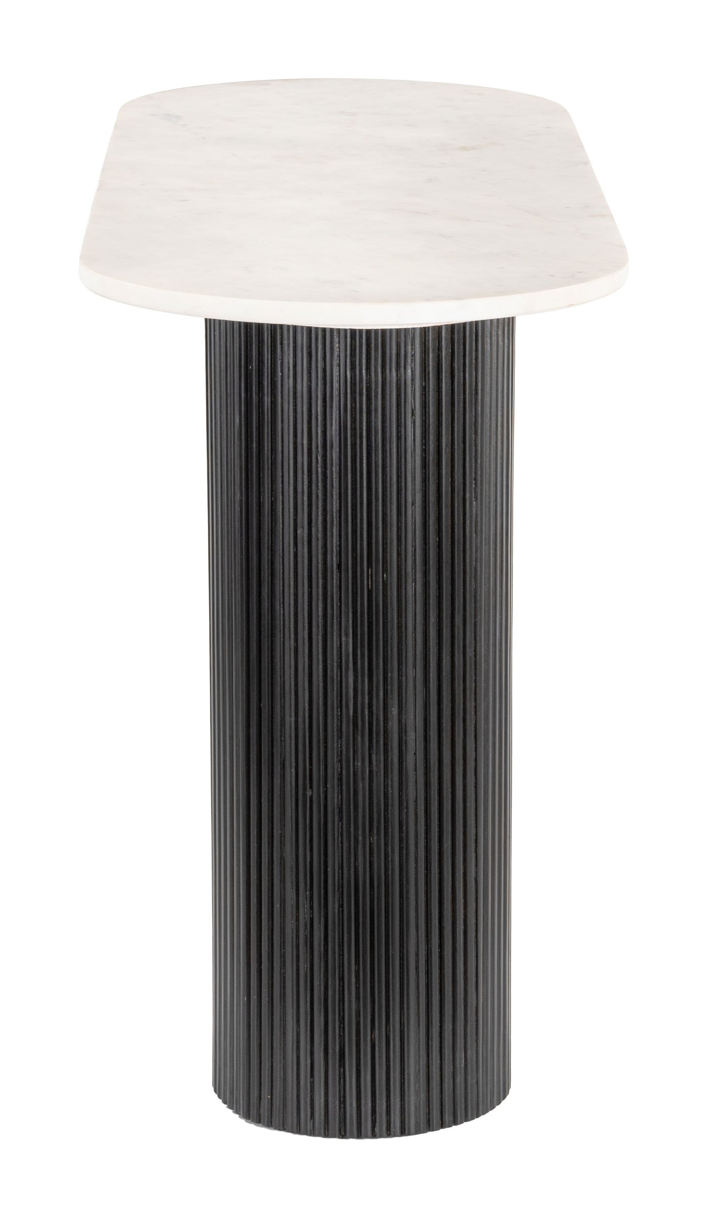 Izola Console Table White & Black β Modern and Chic Two-Tone Accent for Entryway or Living Room
