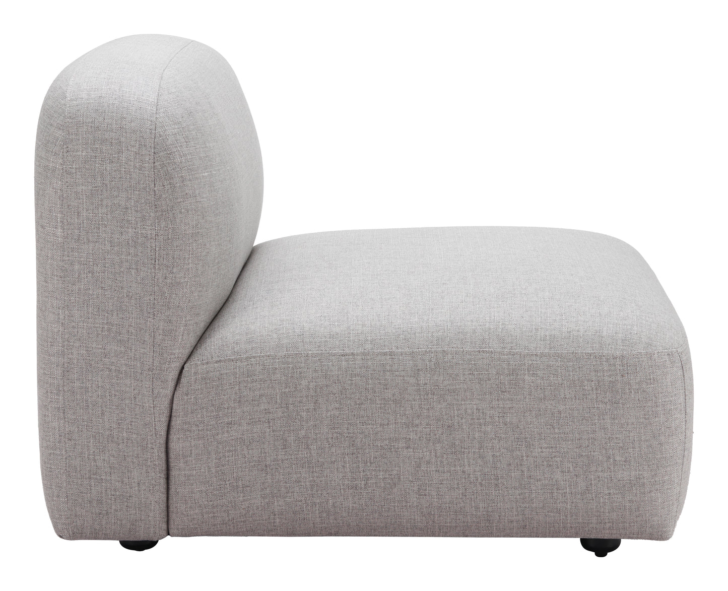 Biak Middle Chair Gray - Sleek & Comfortable Middle Chair with a Modern Gray Upholstery, Perfect for Modular Seating Arrangements