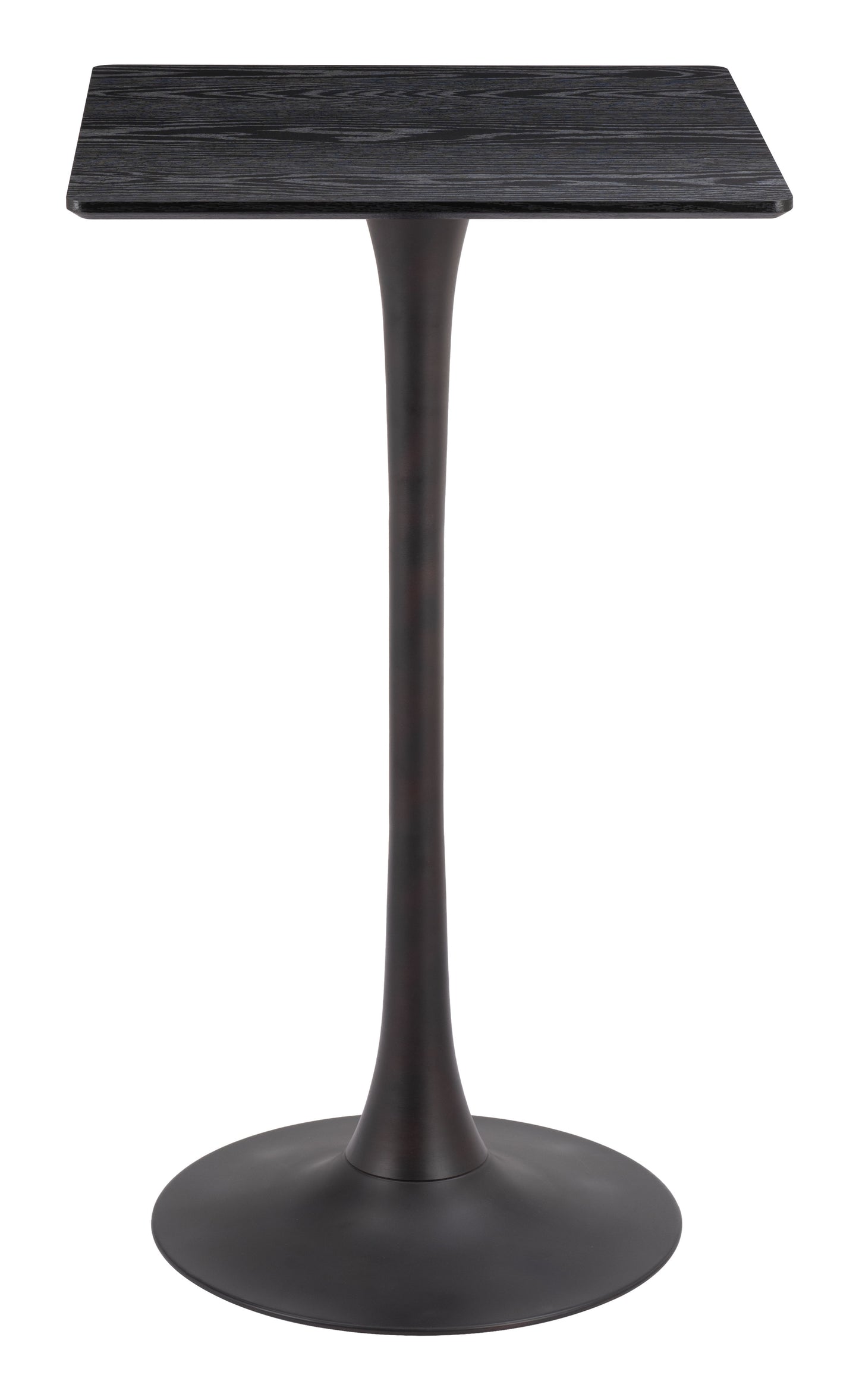 Valleta Bar Table - Black Sleek and Modern Bar Table for Contemporary Home Bars and Dining Spaces