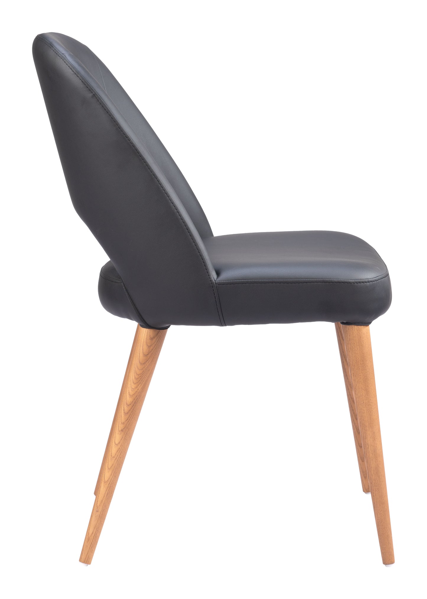 Leith Dining Chair Set of 2 - Black Modern Chairs for Elegant Dining Spaces